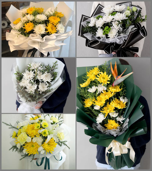 贵州铜仁市松桃县盘石镇禾梨坪村白事花束代送